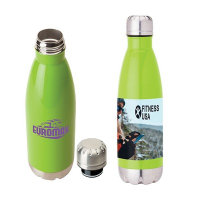 Solana 17 oz. 304 Stainless Steel Vacuum Bottle with Copper Lining