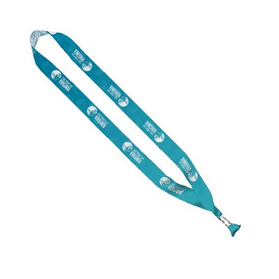 7/8" Dye-Sublimated Satin Ribbon Lanyard